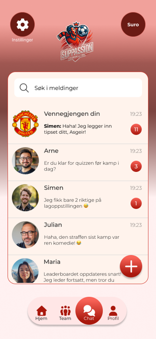 Chat list screen