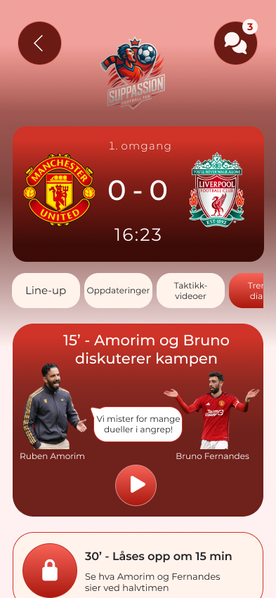 Interactive features in SupPassion