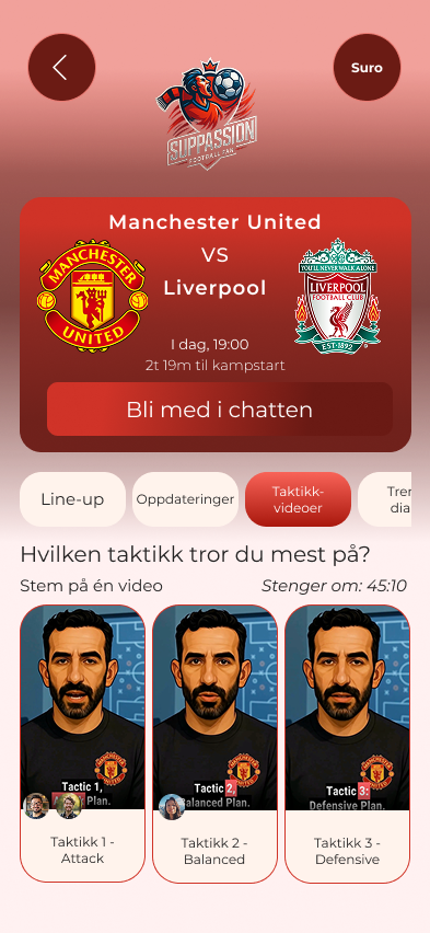 Interactive features in SupPassion