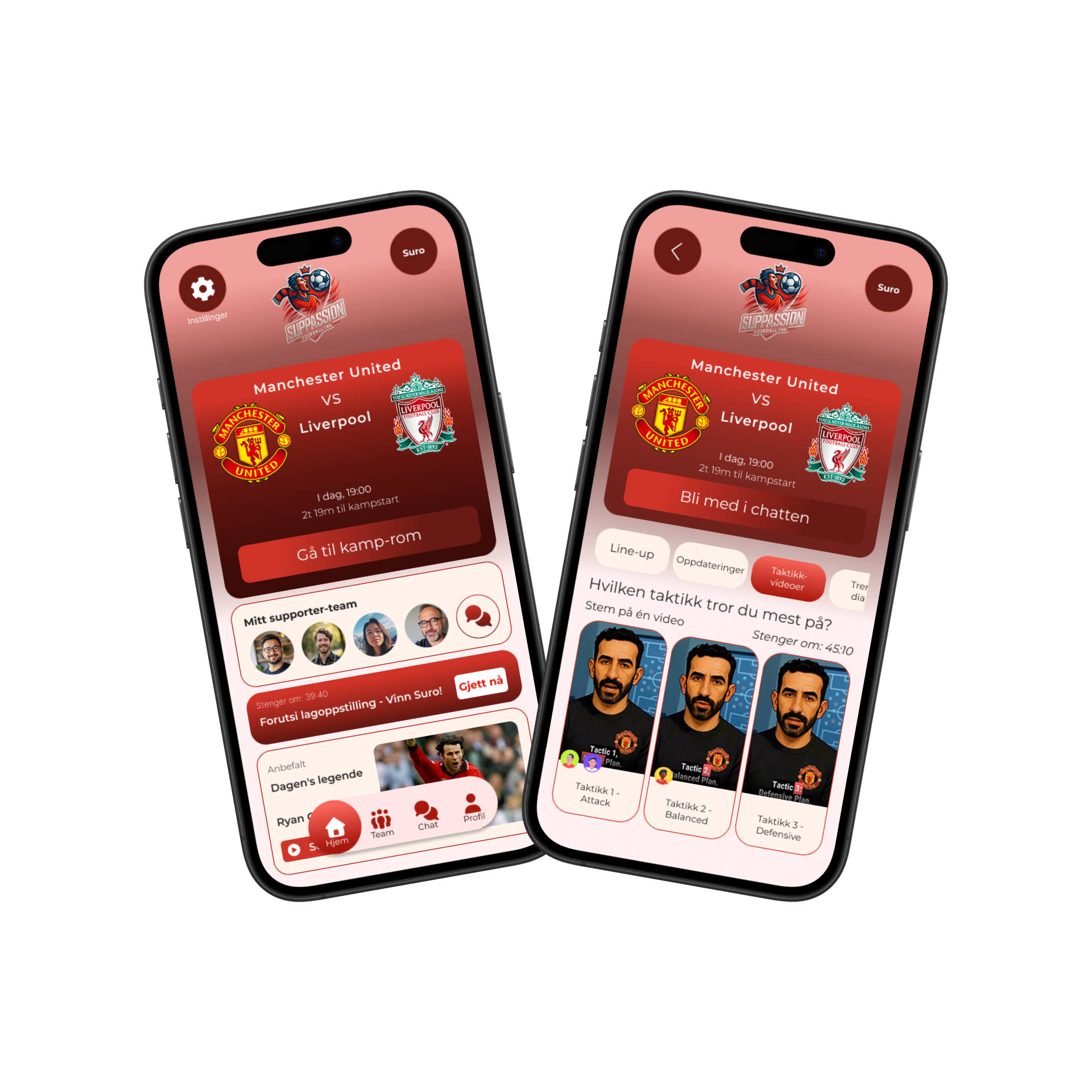 Preview of the SupPassion app concept