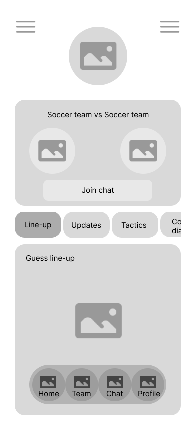 Wireframes for SupPassion