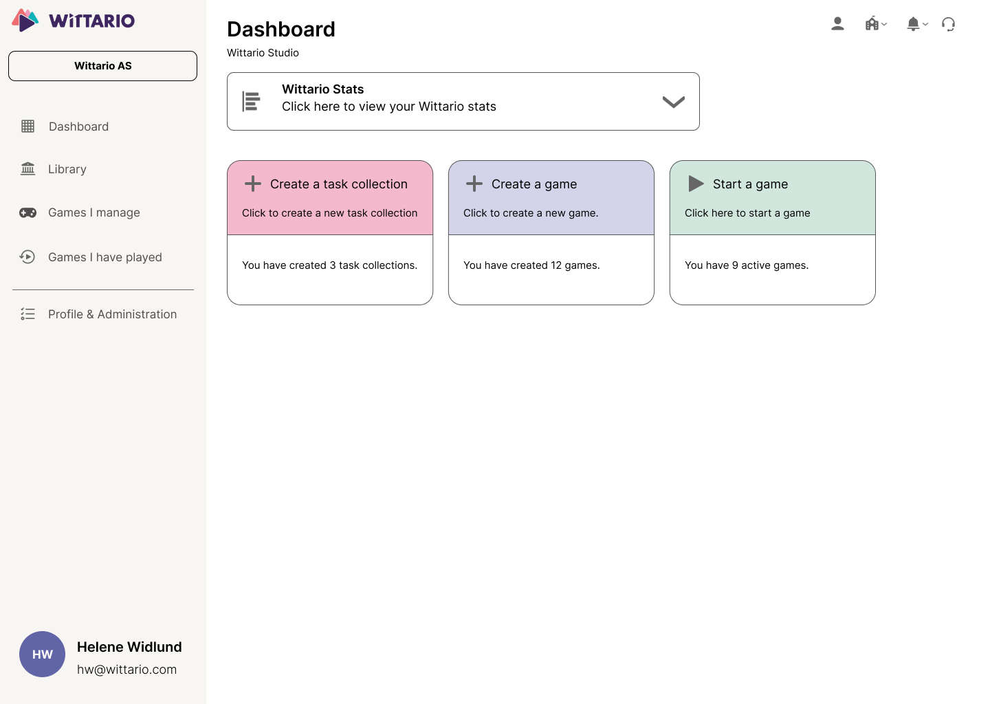 Before redesign interface